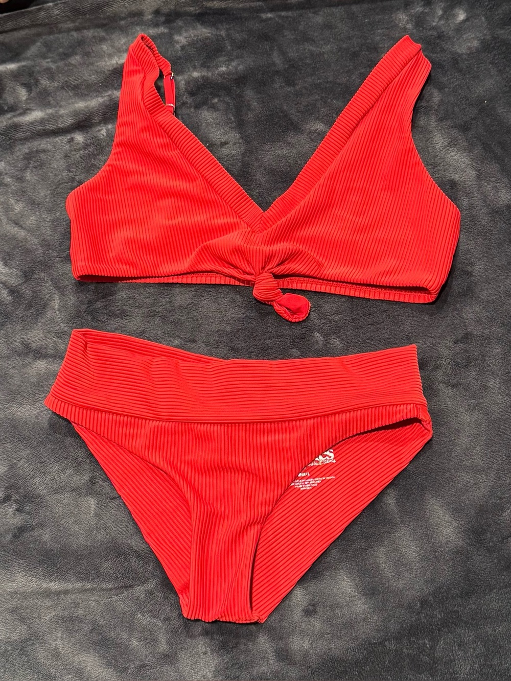 Frankie’s Bikinis ribbed bikini set